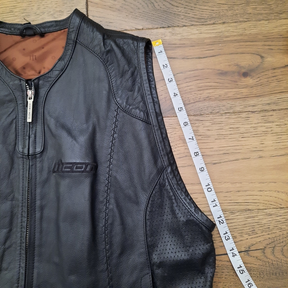 ICON Genuine Leather Vest - Picture 15 of 16